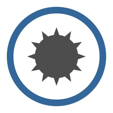 Bakteri yuvarlak vektör simgesi