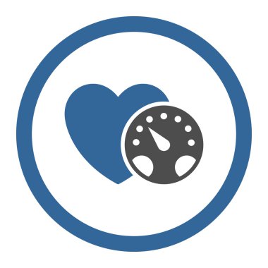 Tansiyon ölçer yuvarlak vektör simgesi