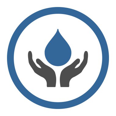 Kan sadaka yuvarlak vektör simgesi