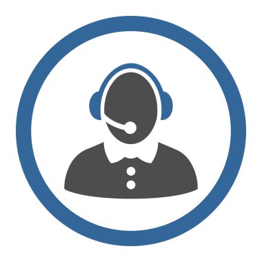 Call Center Lady Rounded Vector Icon