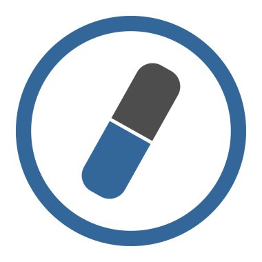 Uyuşturucu yuvarlak vektör simgesi