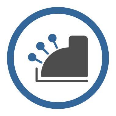 Para daire içinde vektör simgesi