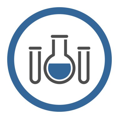 Kimyasal damarları yuvarlak vektör simgesi