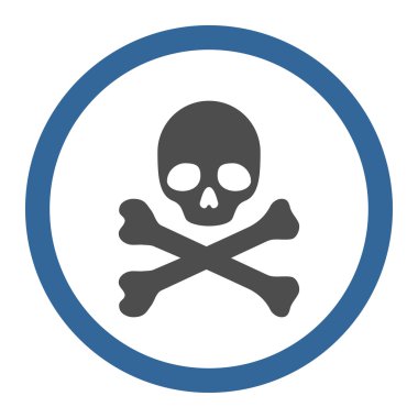 Ölü daire içinde vektör simgesi