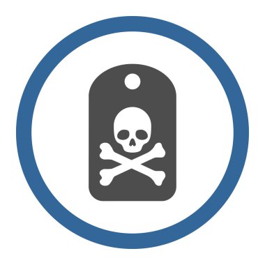 Dead Sticker Rounded Vector Icon