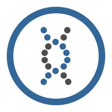 DNA Spiral Circled Vector Icon