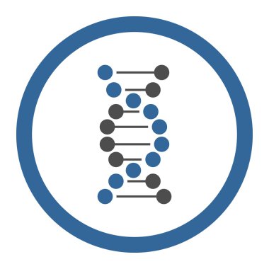 DNA Spiral Circled Vector Icon