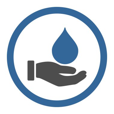 Donate Blood Circled Vector Icon