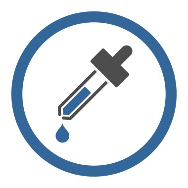 Damlalık yuvarlak vektör simgesi