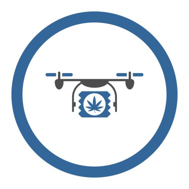 Pharmacy Aircraft Delivery Rounded Vector Icon