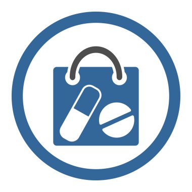 Therapy Shopping Bag Rounded Vector Icon