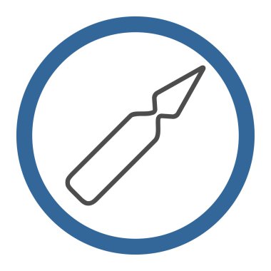 Empty Vial Rounded Vector Icon