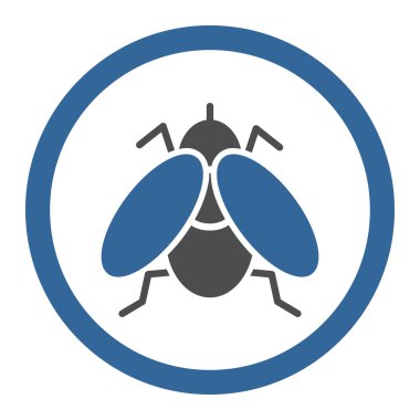 Daire içinde uçmak vektör simgesi