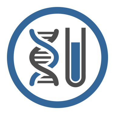 DNA Analysis Rounded Vector Icon