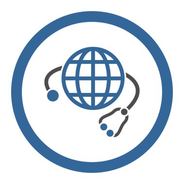 Global Medicine Circled Vector Icon