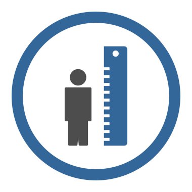 Yükseklik ölçer yuvarlak vektör simgesi