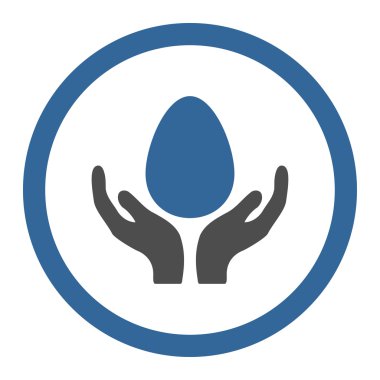 Kuluçka makinesi daire içinde vektör simgesi