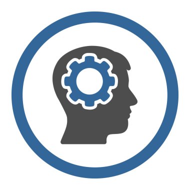 Human Memory Circled Vector Icon