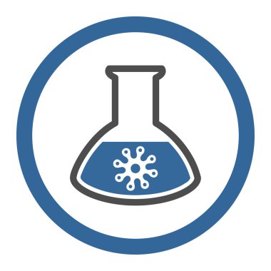 Enfeksiyon konteyner daire içinde vektör simgesi