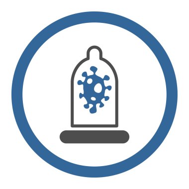 Enfeksiyon koruma daire içinde vektör simgesi