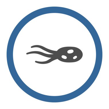 Intrude Bacteria Circled Vector Icon