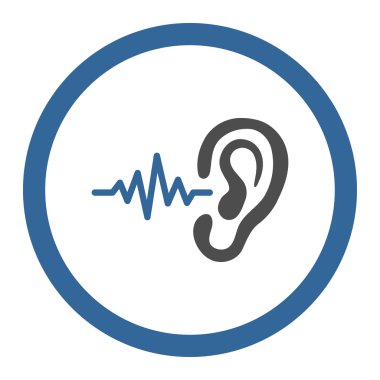 Yuvarlak vektör simge dinle