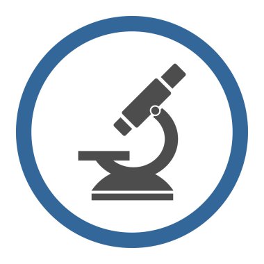 Microscope Circled Vector Icon