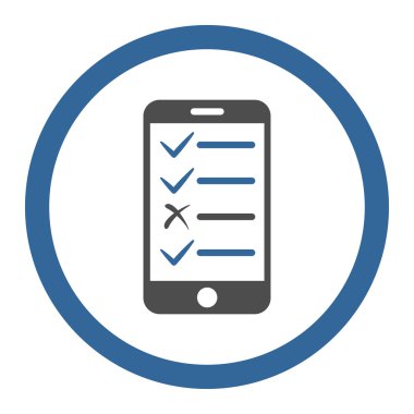 Mobile Test Circled Vector Icon
