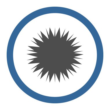 Mikrop Spore yuvarlak vektör simgesi