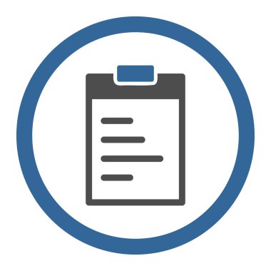 Pad metin yuvarlak vektör simgesi