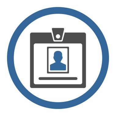 Person Badge Circled Vector Icon