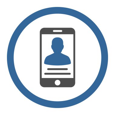 Client Mobile Account Circled Vector Icon