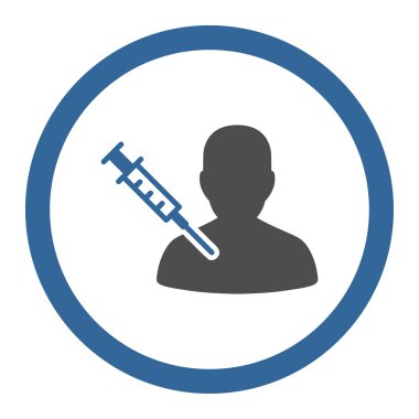 Patient Vaccination Circled Vector Icon