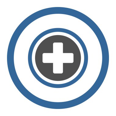 Daire içinde çapraz yuvarlak vektör simgesi