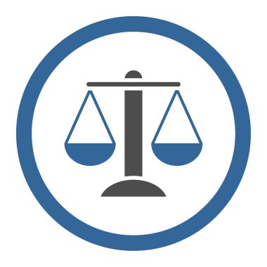 Denge yuvarlak vektör simgesi