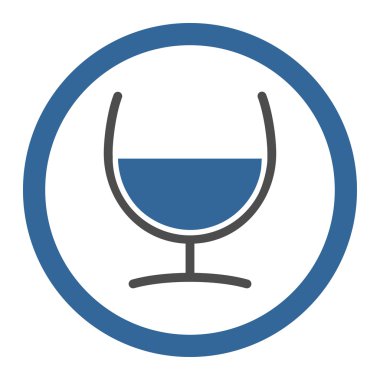 Çare cam vektör simge yuvarlak