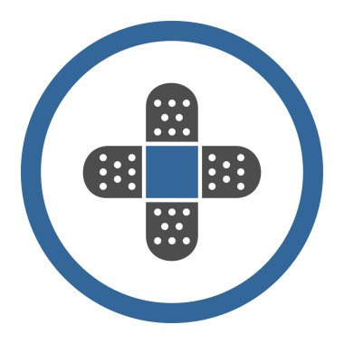 Daire içinde vektör simge alçı