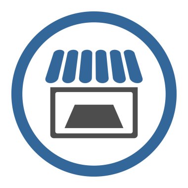Shop Circled Vector Icon