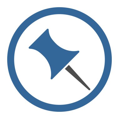 PIN daire içinde vektör simgesi