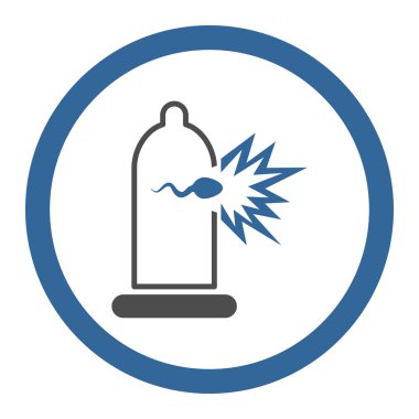 Sperm Escape Circled Vector Icon