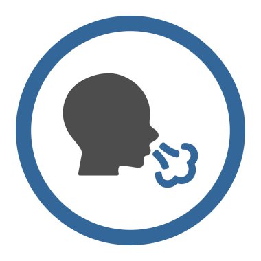 Yuvarlak vektör simge hapşırma