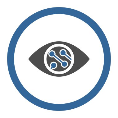 Akıllı Lens daire içinde vektör simgesi