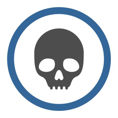 Ölüm yuvarlak vektör simgesi