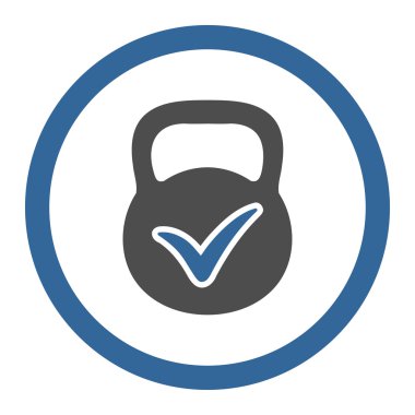 Geçerli yığın vektör simge yuvarlak