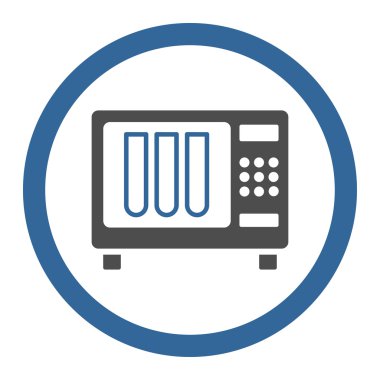 Sterilizatör yuvarlak vektör simgesi