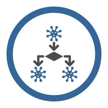 Virus Replication Rounded Vector Icon