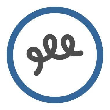 Helix Bacillus daire içinde vektör simgesi