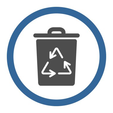 Dustbin Circled Vector Icon