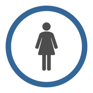 Girl Circled Vector Icon