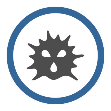 Microorganism Structure Rounded Vector Icon